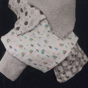 Muslin Swaddle Blankets (5)